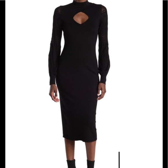 🔥Blue Orchid peekaboo midi  dress.🔥 - Picture 1 of 8